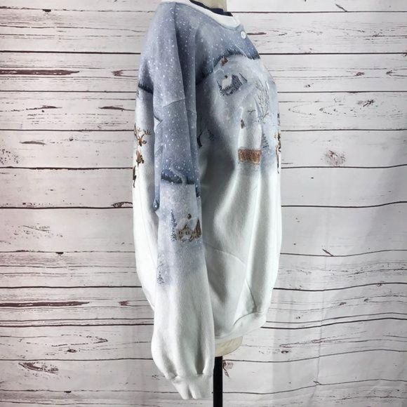 Artisians Christmas ugly XL sweater cardigan - Picture 2 of 7
